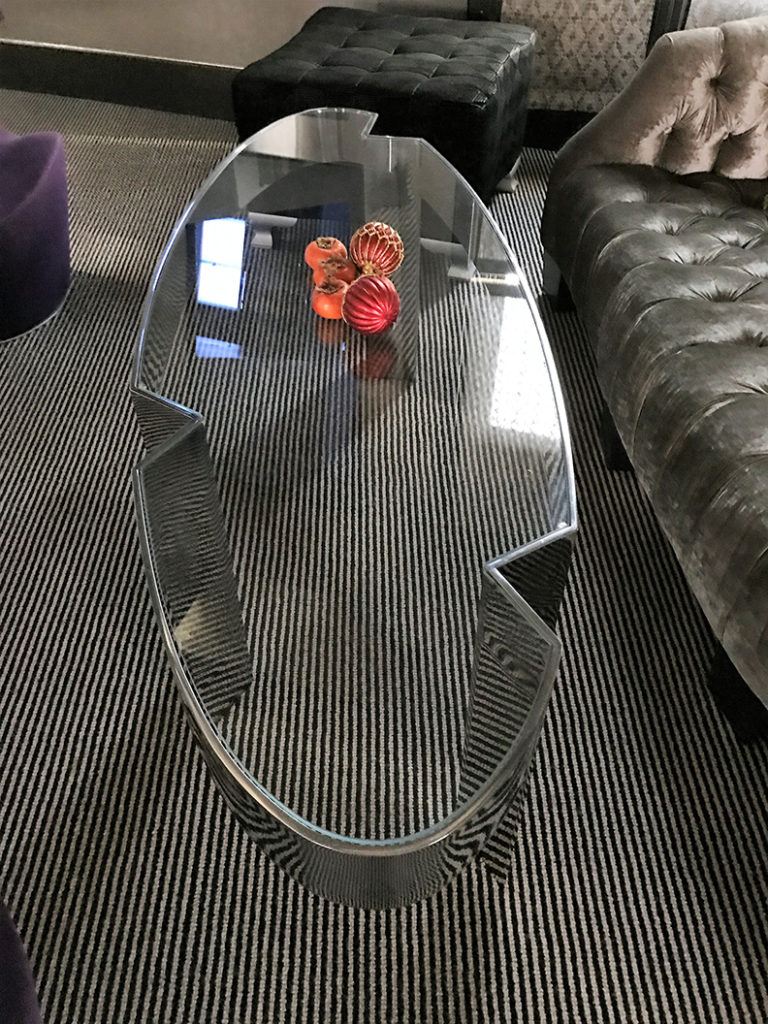 Metal Glass Table