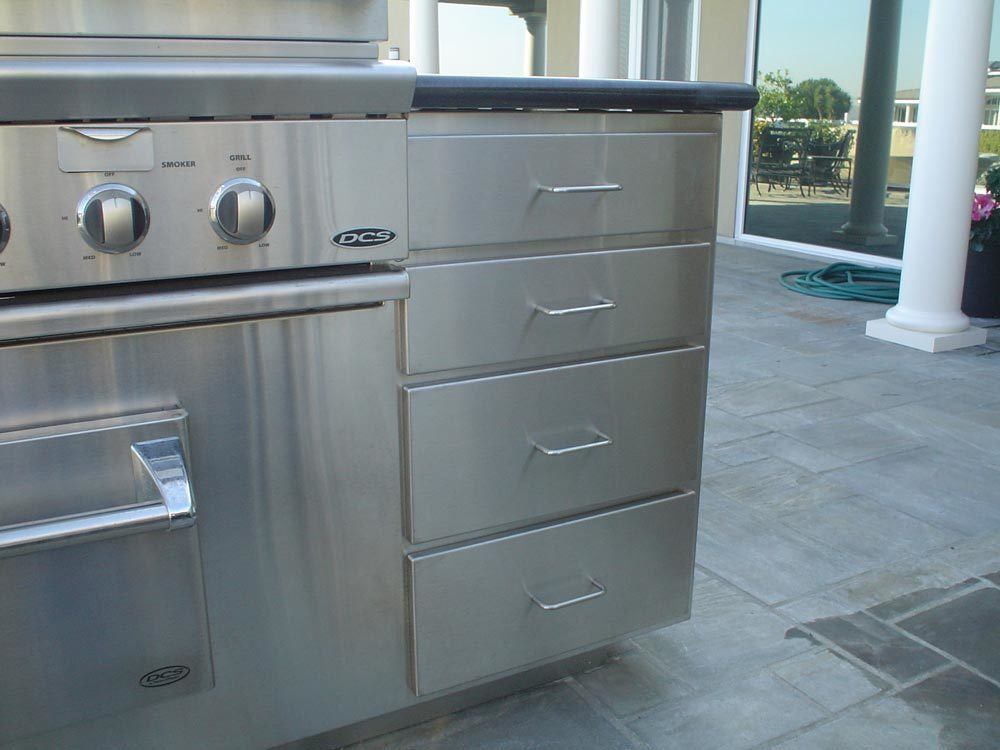 Stainless Steel BBQ Side Drawers