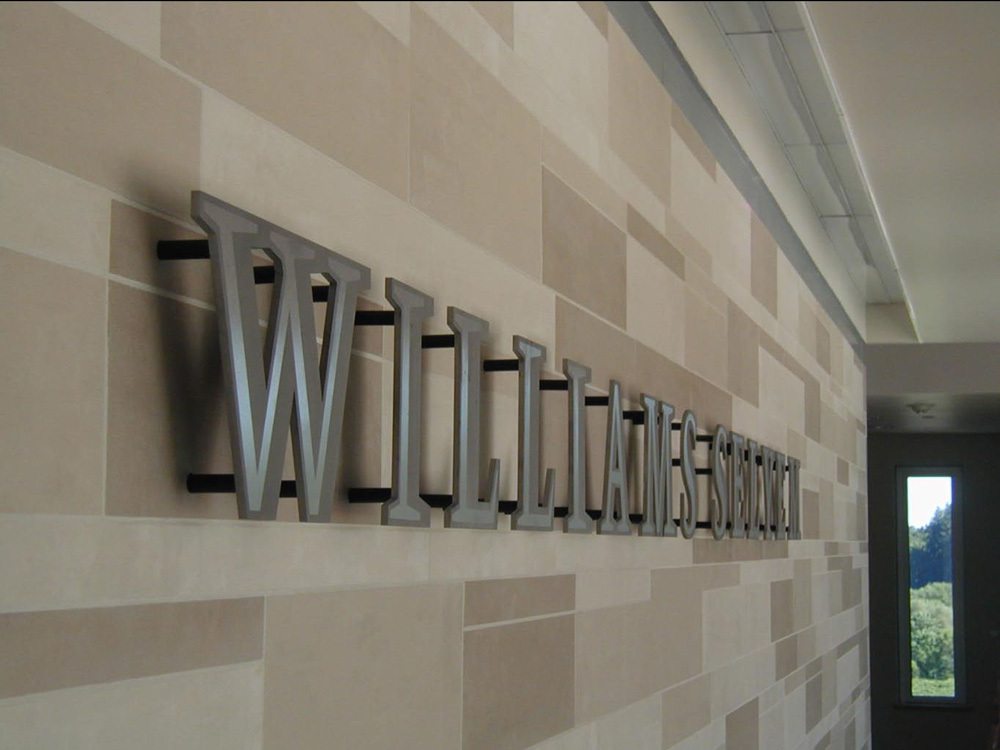 Water Jet Cut Williams-Selyem Sign